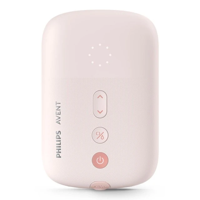 Единична електрическа помпа Natural Motion Philips AVENT SCF395/31 Advanced с 1 бр. полипропиленово шише от 125 мл с биберон Natural Response 0м+, 5 бр. торбички за кърма и 4 бр. подплънки