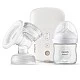 Single electric pump Natural Motion Premium Philips AVENT SCF396/31 with 1 pc. polypropylene bottle 125 ml with teat Natural Response 0m+, Travel kit, 5 pcs. breast milk bags and 4 pcs. padding