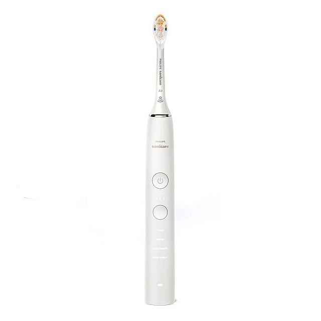 Звукова електрическа четка Philips Sonicare DiamondClean 9000 HX9911/19, с глава „всичко в едно“ A3 Premium, 4 режима, 3 интензитета, калъф с USB зареждане, Bluetooth