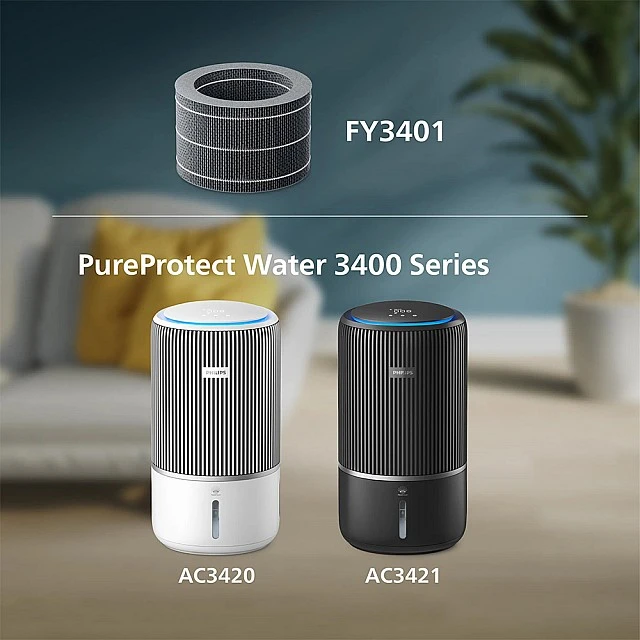 Replacement filter for 2-in-1 purifiers and humidifiers PureProtect Water 3400 Series, NanoCloud technology, up to 6 months of use