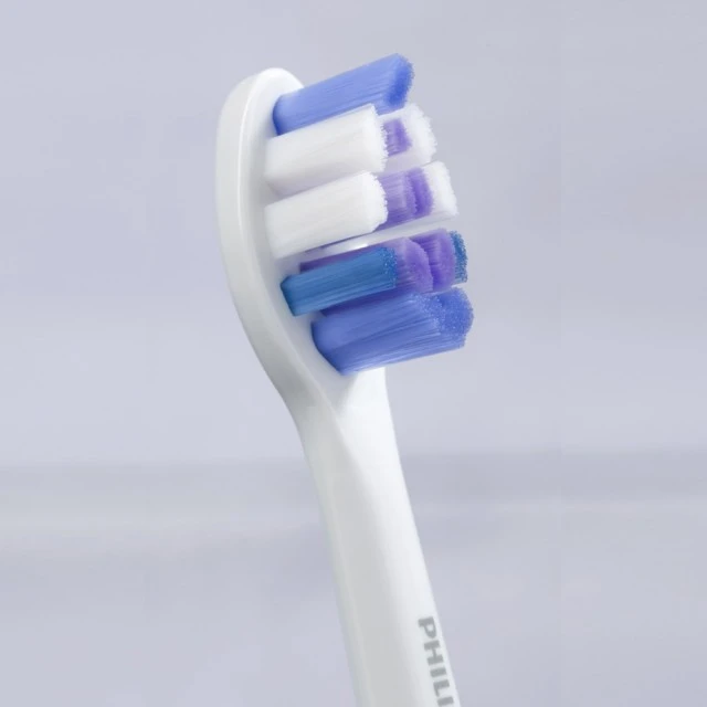 Set of 4 S2 Sensitive HX6054/87 toothbrush heads for Philips Sonicare electric toothbrushes, super soft, for sensitive teeth and gums