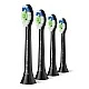 Set of 4 W2 Optimal White HX6064/88 toothbrush heads for Philips Sonicare electric toothbrushes, bristle hardness: Medium Soft