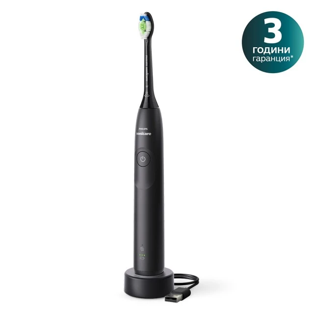 Акумулаторна четка за зъби Philips Sonicare HX7101/01 серия 5300 със звукова технология Next-Generation, 1 режим на четкане, 2 интензитета, сензор за натиск, глава W2 Optimal White