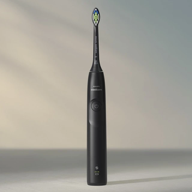 Акумулаторна четка за зъби Philips Sonicare HX7101/02 серия 5300 със звукова технология Next-Generation, 1 режим на четкане, 2 интензитета, сензор за натиск, глава W2 Optimal White, калъф за път