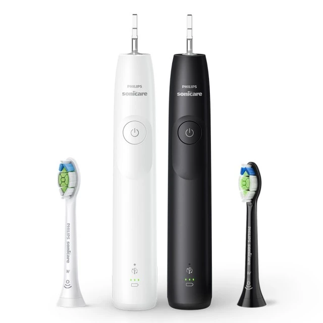 Set of 2 Philips Sonicare HX7109/01 5300 Series Rechargeable Toothbrushes with Next-Generation Sound Technology, 1 Brushing Mode, 2 Intensities, Pressure Sensor, W2 Optimal White Head