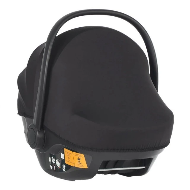 Mountain Buggy Protect i-Size Child Car Seat, with removable newborn pad, extendable backrest, for children 40-87 cm tall, UPF50+ protection, black-grey