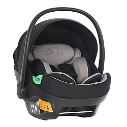 Mountain Buggy Protect i-Size Child Car Seat, with removable newborn pad, extendable backrest, for children 40-87 cm tall, UPF50+ protection, black-grey
