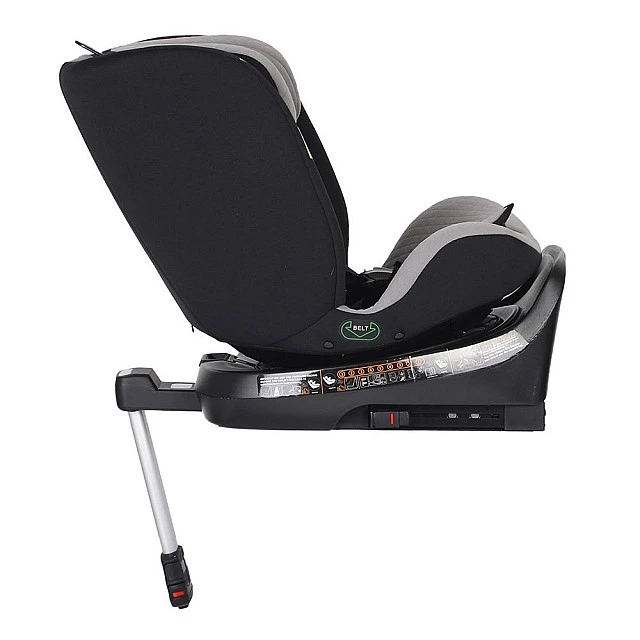 Детско столче за кола Mountain Buggy Safe Rotate i-Size, с подвижна подложка за новородено, удължаваща се облегалка, за деца с ръст 40–150 см, черно-сиво + IsoFix база