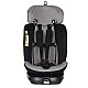 Детско столче за кола Mountain Buggy Safe Rotate i-Size, с подвижна подложка за новородено, удължаваща се облегалка, за деца с ръст 40–150 см, черно-сиво + IsoFix база
