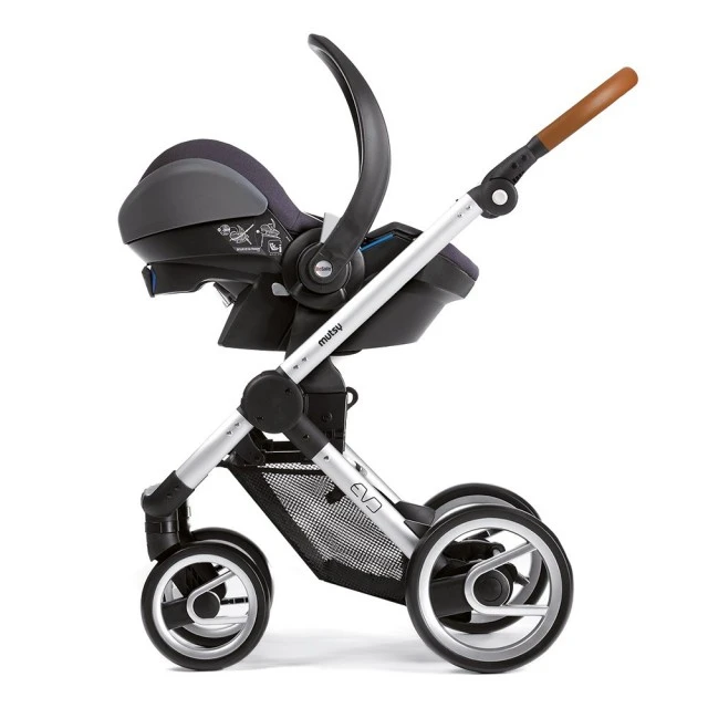 Adapters for fitting Maxi-Cosi, Cybex, BeSafe and Kiddy car seats to the Mutsy EVO pushchair chassis