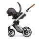 Adapters for fitting Maxi-Cosi, Cybex, BeSafe and Kiddy car seats to the Mutsy EVO pushchair chassis