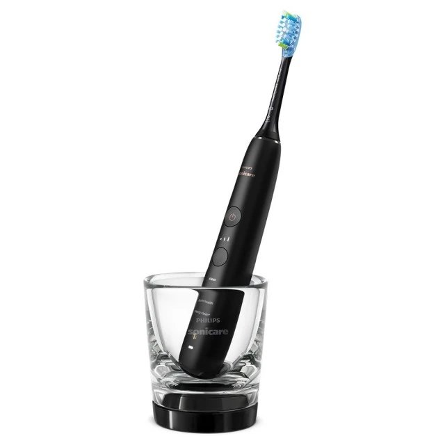 Комплект Орален душ Philips Sonicare Power Flosser 3000 Interdental и Звукова електрическа четка за зъби Diamond Clean серия 9000, Philips Sonicare HX3886/43