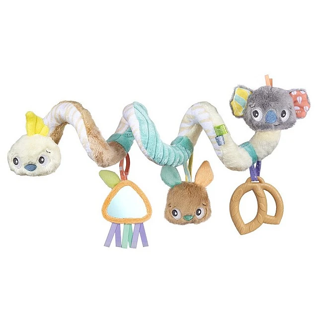 Мека плюшена спирала за количка или бебешка кошара Twirly Whirly от серията Playgro Fauna Friends