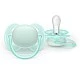 Set of 2 orthodontic silicone pacifiers Philips AVENT Ultra Soft SCF091/40, in a sterilization box, plant-based