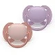 Set of 2 orthodontic silicone pacifiers Philips AVENT Ultra Soft SCF091/43, in a sterilization box, plant-based