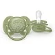Комплект от 2 броя ортодонтични силиконови залъгалки Philips AVENT Ultra Soft SCF093/06, в кутия за стерилизиране, plant-based