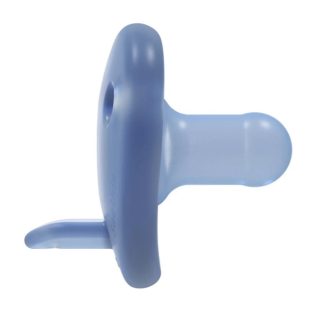 Set of 2 orthodontic silicone pacifiers for newborns Philips Avent SOOTHIE SCF099/26 in a sterilization box, blue