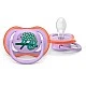 2 pieces of orthodontic silicone pacifiers Philips AVENT SCF349/47 Ultra Air, 18m+, with pictures, in a sterilization box