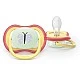 2 glow-in-the-dark orthodontic silicone pacifiers Philips AVENT SCF376/25 Ultra Air NightTime, 0-6m, with pictures, in a sterilization box