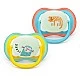 2 glow-in-the-dark orthodontic silicone pacifiers Philips AVENT SCF376/32 Ultra Air NightTime, 18m+, with pictures, in a sterilization box