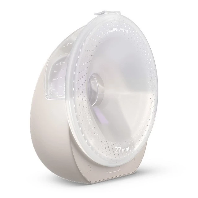 Двойна безжична Hands-free помпа за кърма Natural Care SCF495/11, дискретно се побира в сутиена, с вграден задвижващ мотор с акумулаторна батерия