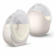 Двойна безжична Hands-free помпа за кърма Natural Care SCF495/11, дискретно се побира в сутиена, с вграден задвижващ мотор с акумулаторна батерия