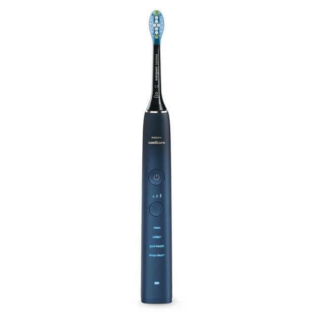 Звукова електрическа четка Philips Sonicare DiamondClean 9000 HX9911/88, с глава C3 Premium, 4 режима, 3 интензитета, калъф за пътуване, Bluetooth
