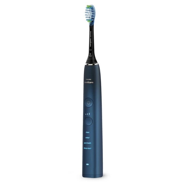 Звукова електрическа четка Philips Sonicare DiamondClean 9000 HX9911/88, с глава C3 Premium, 4 режима, 3 интензитета, калъф за пътуване, Bluetooth