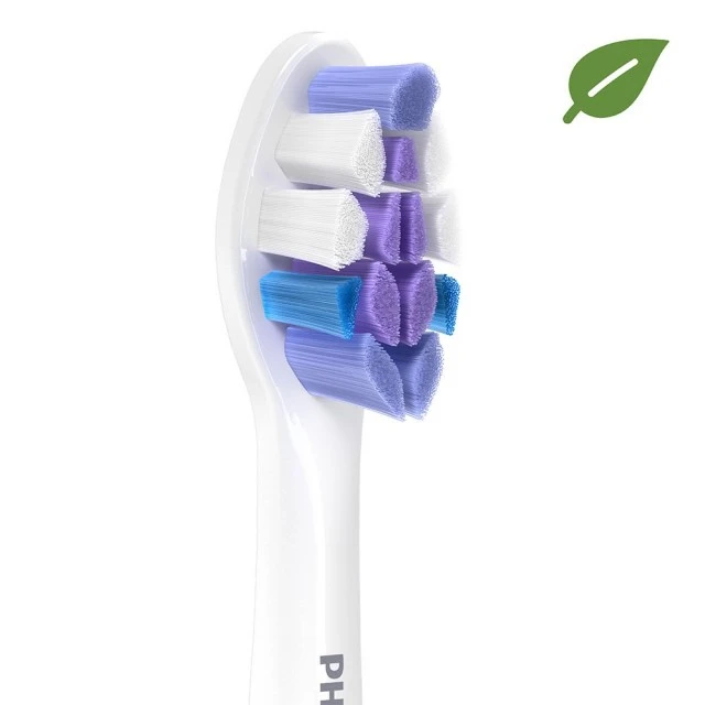 4 spare heads S2 Sensitive Philips Sonicare HX6054/10, white, super soft, for sensitive teeth and gums