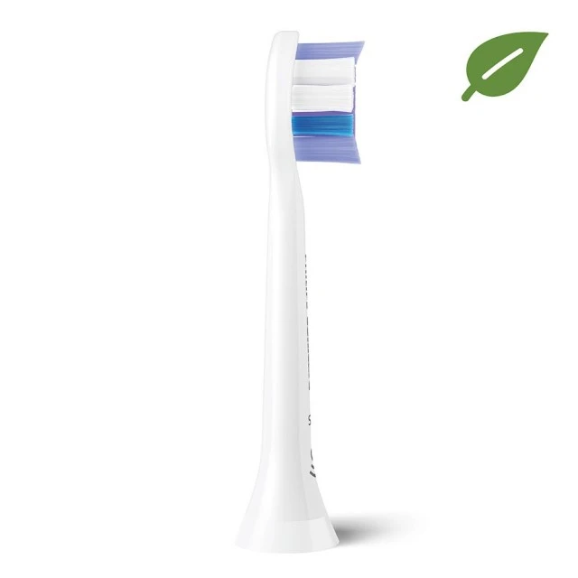 4 spare heads S2 Sensitive Philips Sonicare HX6054/10, white, super soft, for sensitive teeth and gums