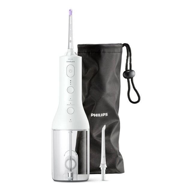 Dental shower Philips Sonicare Cordless Power Flosser 3000 HX3826/31, with 2 nozzles and storage case
