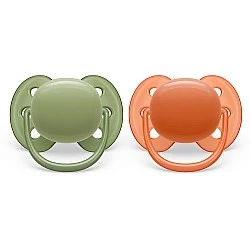 Set of 2 orthodontic pacifiers Philips AVENT SCF093/01 Ultra Soft 18m+, in a sterilization box