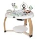 Here I Grow 5 in 1 Stationary Play Center Black&White Décor Series - Tummy Play, Balance Board, Stationary Play Center, Activity Board, Kids Table & Chair, 6m+