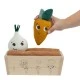 Tiny Love's Garden of Adventures Eco Series My First Garden Set, with 3 Cotton Fruit Toys and a Wooden Box, 18m+
