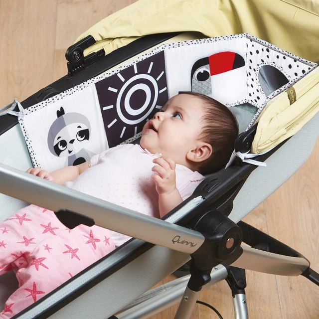 Мека двулицева книжка-обиколник TINY LOVE Double-sided First Book от серията Boho Chic, 0м+