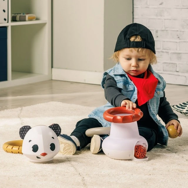 3-в-1 Електронна музикална играчка Панда от серията Tiny Rockers, с 3 възможности за игра: с топки, рингове и музика, 6м+