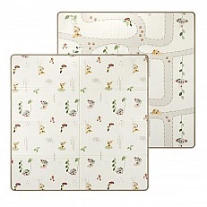 Сгъваемо килимче за игра Tiny Love Boho Chic XL размер 150х150 см, дебелина 1 см, двустранен дизайн, водоустойчива повърхност, компактно сгъване