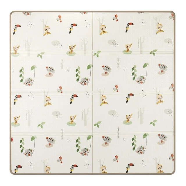 Сгъваемо килимче за игра Tiny Love Boho Chic XL размер 150х150 см, дебелина 1 см, двустранен дизайн, водоустойчива повърхност, компактно сгъване