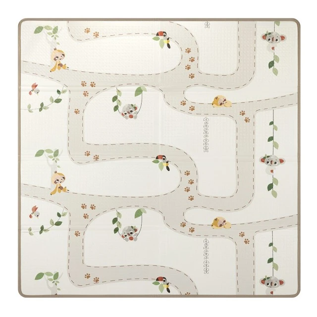Сгъваемо килимче за игра Tiny Love Boho Chic XL размер 150х150 см, дебелина 1 см, двустранен дизайн, водоустойчива повърхност, компактно сгъване