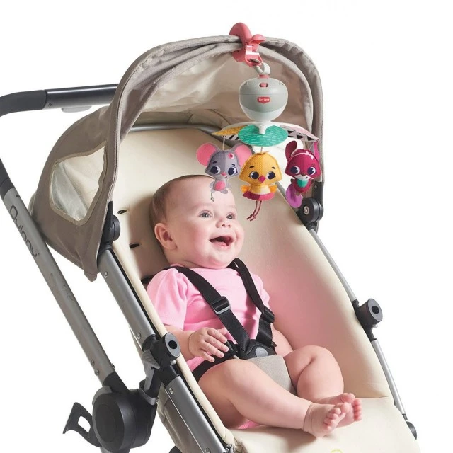 3 in 1 TINY LOVE Take-Along Mobile Tiny Princess Musical Carousel for Baby Cot, Stroller and Car Basket, 0m+