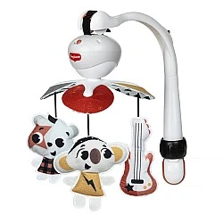 3-in-1 TINY LOVE Take-Along Mobile Musical Carousel from the Tiny Rockers Series, with 3 easy ways to hang at home or on the go, 30 minutes of music with 5 rock and roll tunes, 0m+