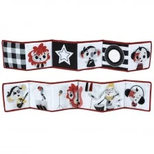 Мека двулицева текстилна книжка-обиколник TINY LOVE Double-sided First Book от серията Tiny Rockers, 0м+