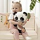 Плюшена Панда за гушкане Tiny Love Snuggly Buddy от серията Black&White Décor, с 5 успокояващи звука е ефект 