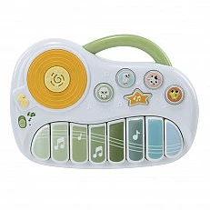 Интерактивна музикална играчка Musical Piano с DJ станция, пиано клавиши, интерактивни бутони, светлинни ефекти, животински звуци и мелодии, удобна дръжка