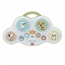 Интерактивна музикална играчка Musical Drums с 4 барабанни пада, светлинни бутони, мелодии, животински звуци, различни режими на игра и удобна дръжка