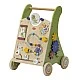 Wooden push walker from the Born to Party series, Montessori toy with 15 activities, silent non-slip wheels