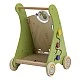 Wooden push walker from the Born to Party series, Montessori toy with 15 activities, silent non-slip wheels