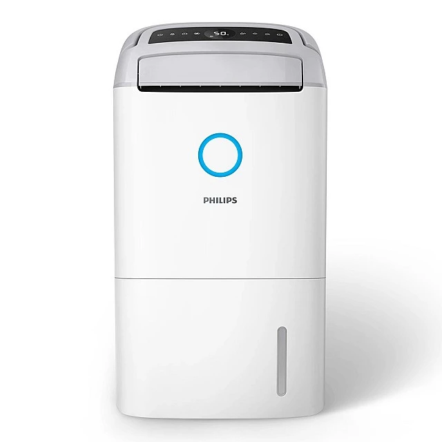 Philips 2-in-1 device for rooms up to 137 m³: Purifier with CADR capacity of 270 m³/h, HEPA NanoProtect filtration, AeraSense smart sensors, Dehumidifier with compressor up to 26.5 l/day, 4 l tank
