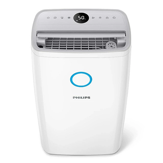 Philips air dehumidifier with compressor, NanoCloud technology, for rooms up to 150 m³, capacity of 34.3 l/day, 4 l tank, aromatherapy