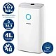 Philips air dehumidifier with compressor, NanoCloud technology, for rooms up to 150 m³, capacity of 34.3 l/day, 4 l tank, aromatherapy